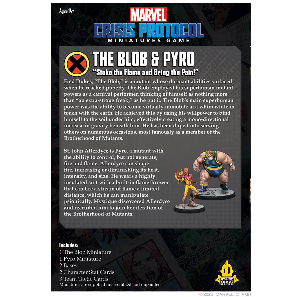 Marvel Crisis Protocol: The Blob and Pyro (Preorder) - The Compleat Strategist
