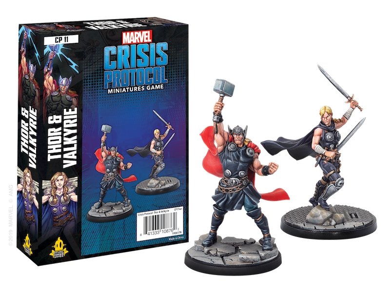 Marvel Crisis Protocol Thor and Valkyrie Character Pack from Atomic Mass Games at The Compleat Strategist