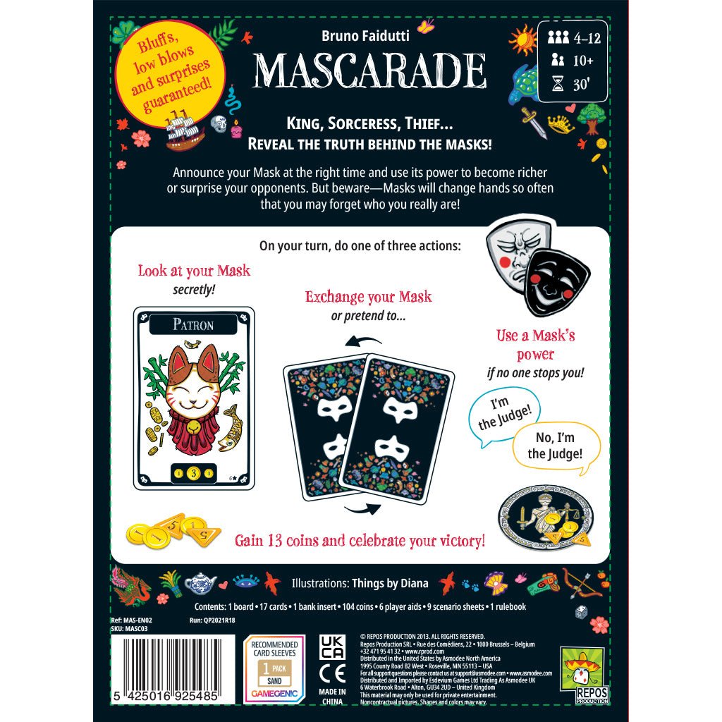 Mascarade 2nd Edition from Repos at The Compleat Strategist