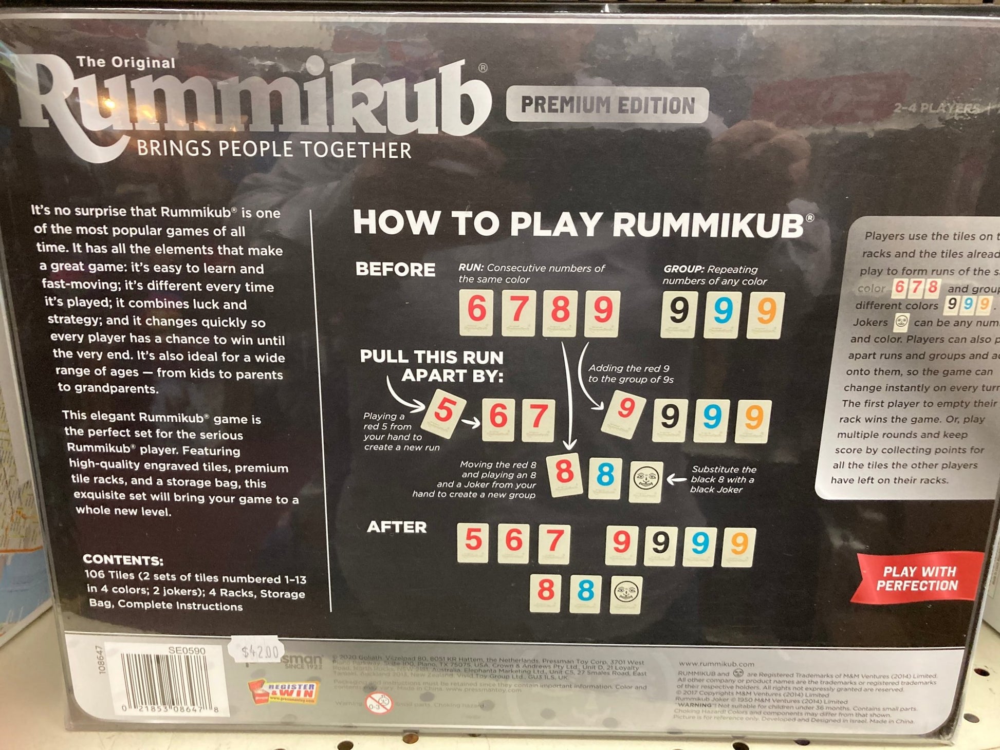 Rummikub Premium Edition Board Game The Compleat Strategist