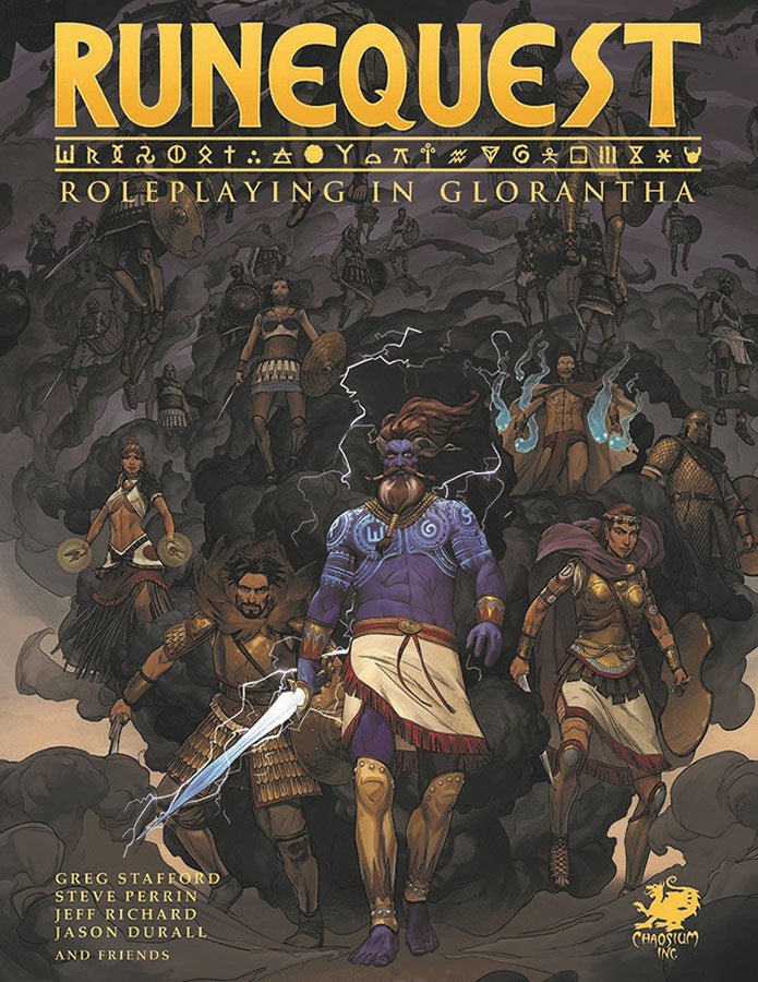 RuneQuest RPG: Roleplaying in Glorantha Core Rulebook from Chaosium at The Compleat Strategist