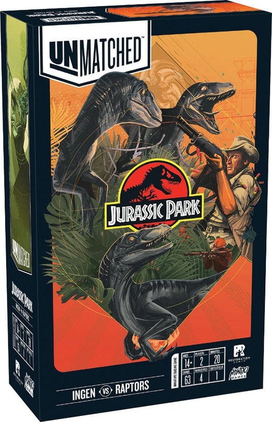 Unmatched: Jurassic Park - Ingen vs. Raptors from PUBLISHER SERVICES, INC at The Compleat Strategist